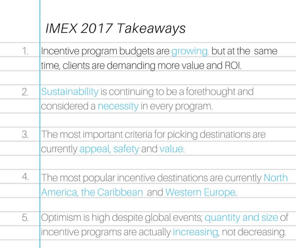 IMEX, conference, corporate event, takeaways