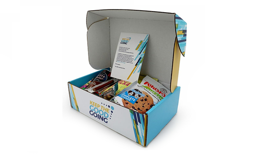 "Keep the Good Going" branded gift box