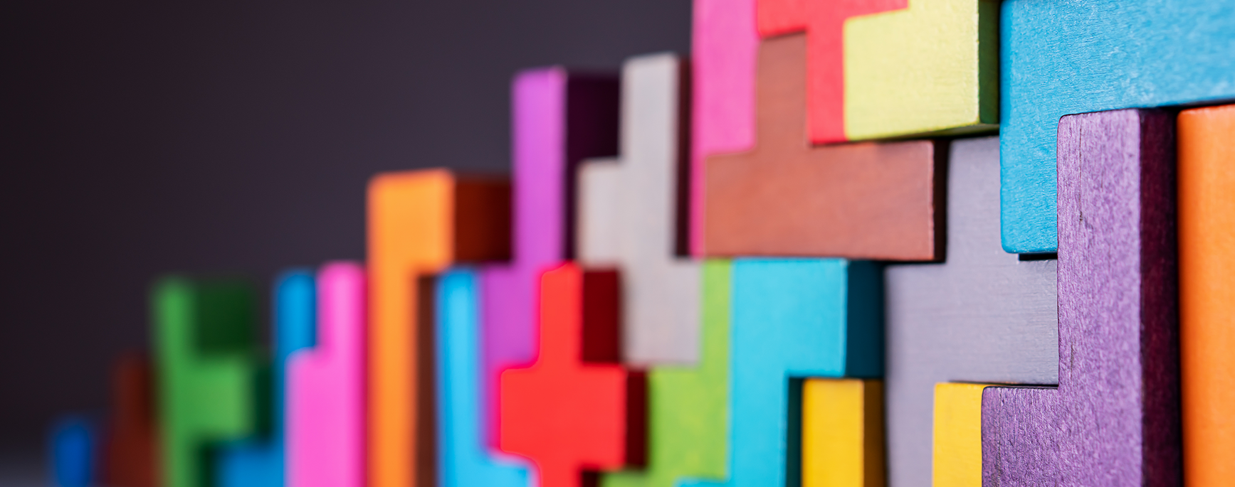 tetris style colored blocks