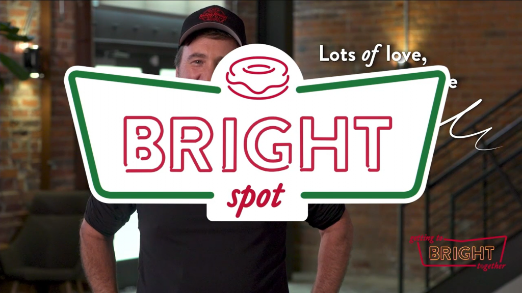 "Lots of love, bright spot" graphic