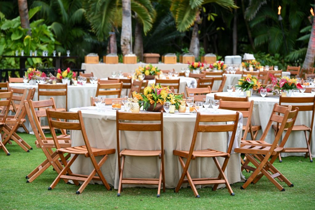 table decor at President's Club