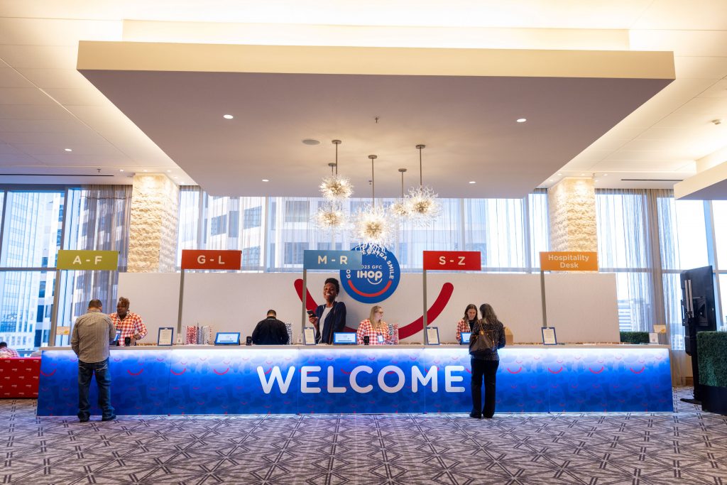 IHOP registration desk