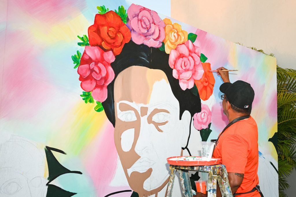 mural in progress