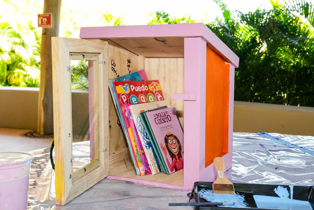 painted mobile library