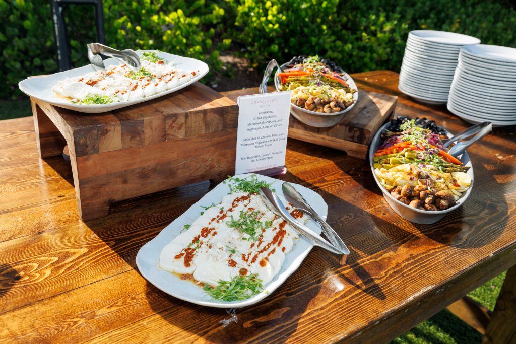 food spread on table