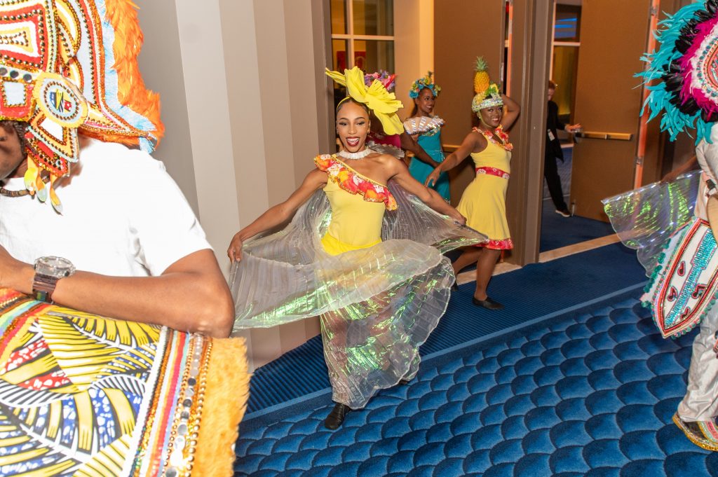 performers entering award ceremony