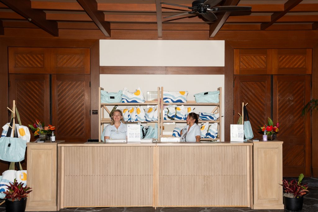 registration desk at President's Club