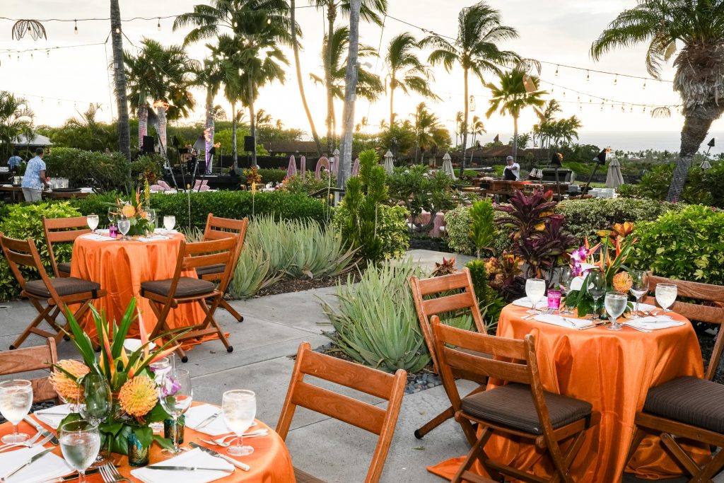 tables set up for luxury recognition event