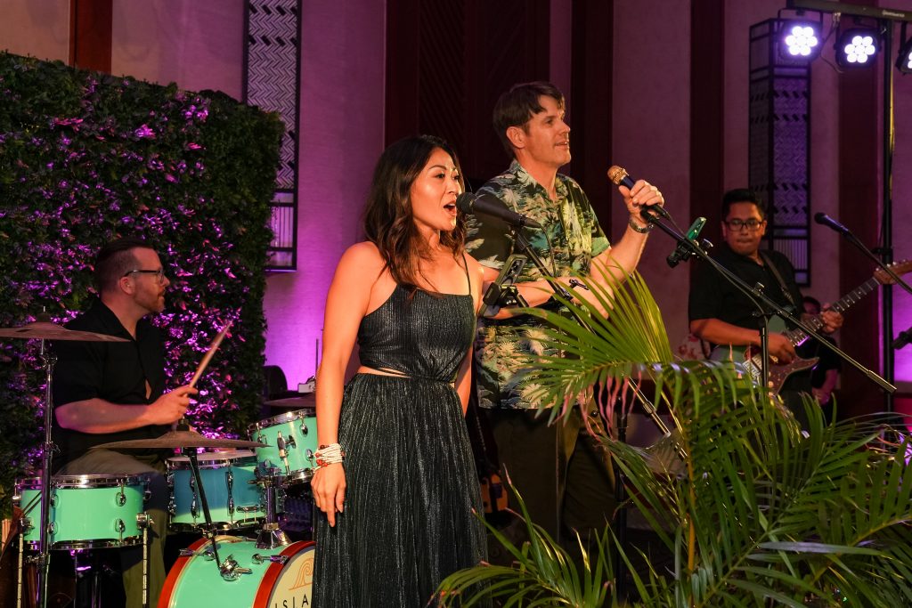 band performing on stage
