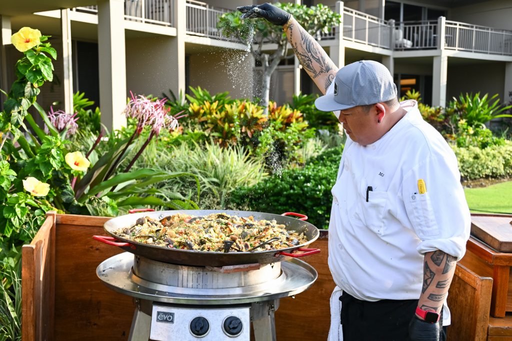 chef cooking outside for incentive