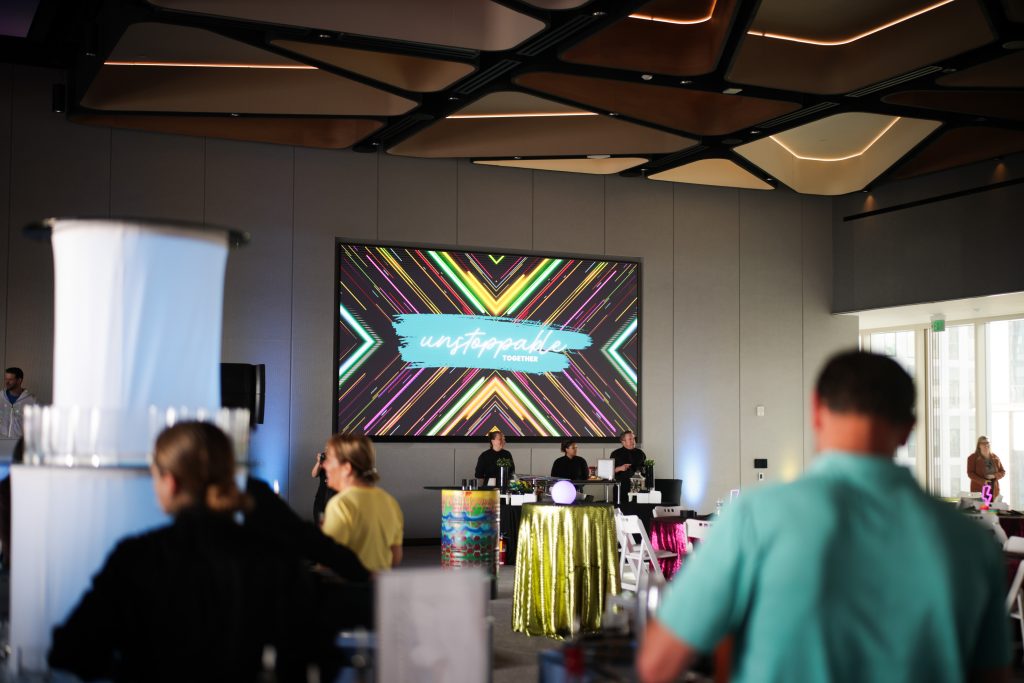 screen with "Unstoppable Together"