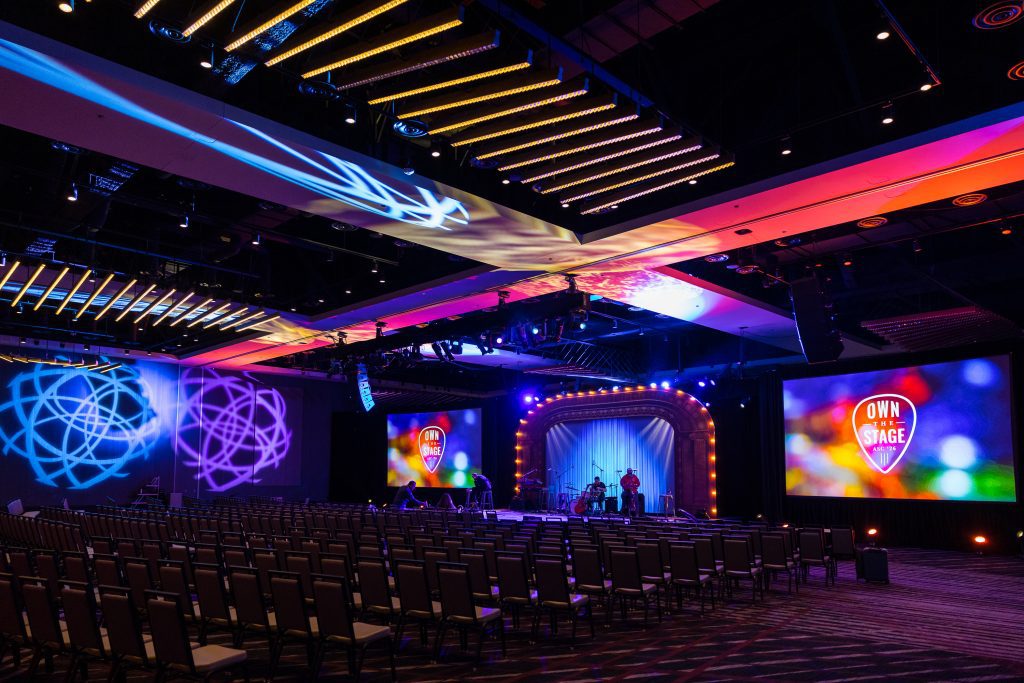 stage design with engaging lighting