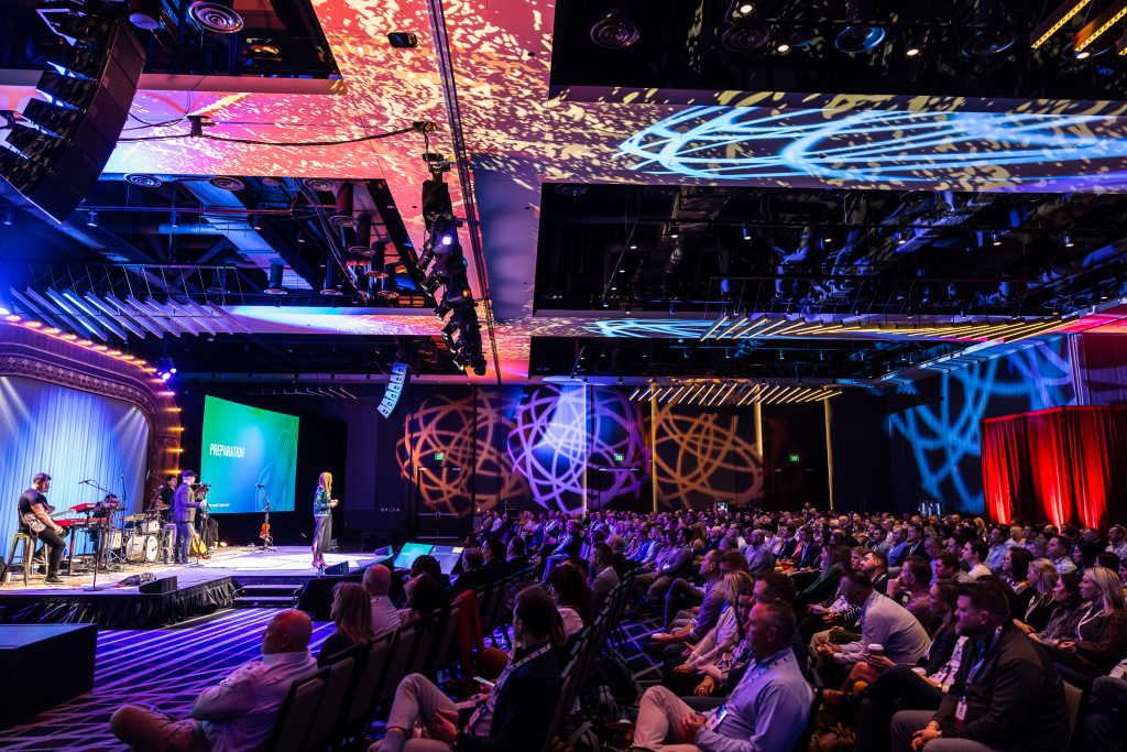 audience watching general session