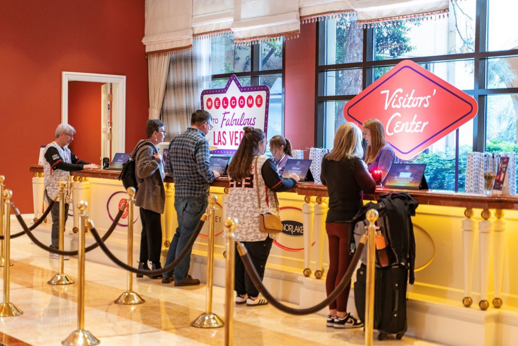 attendees at registration