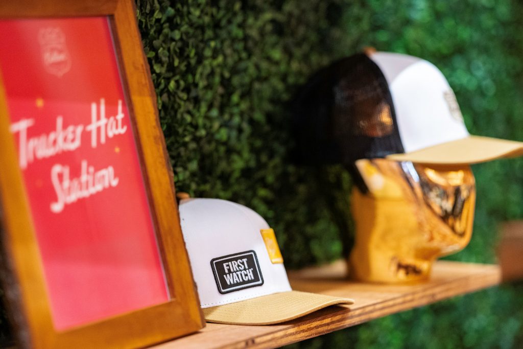 trucker hat station signage