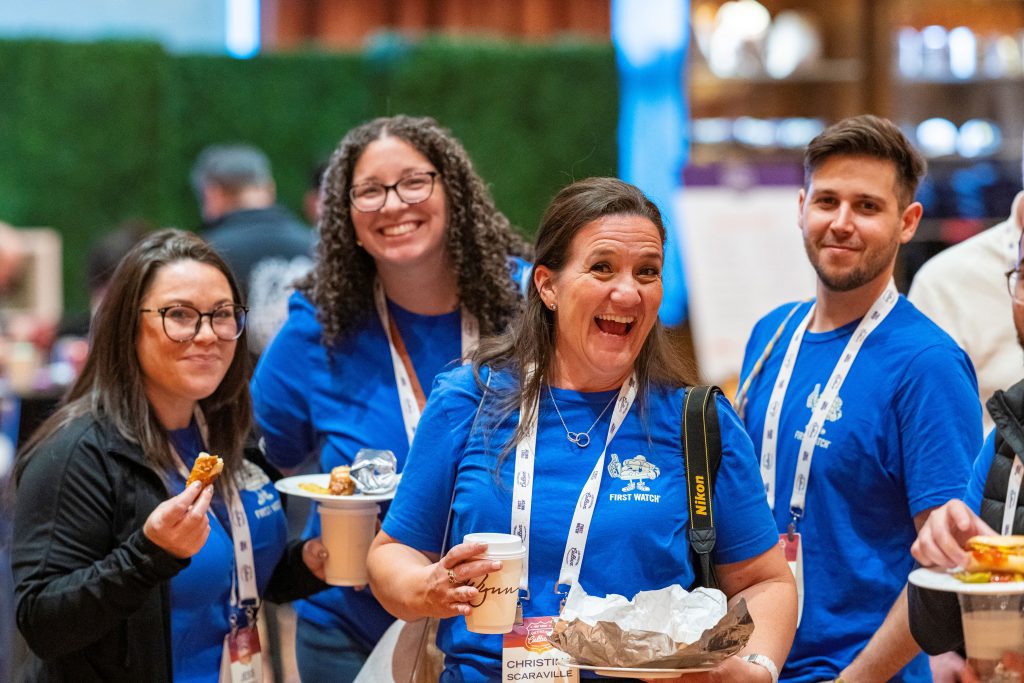 attendee smiling during event