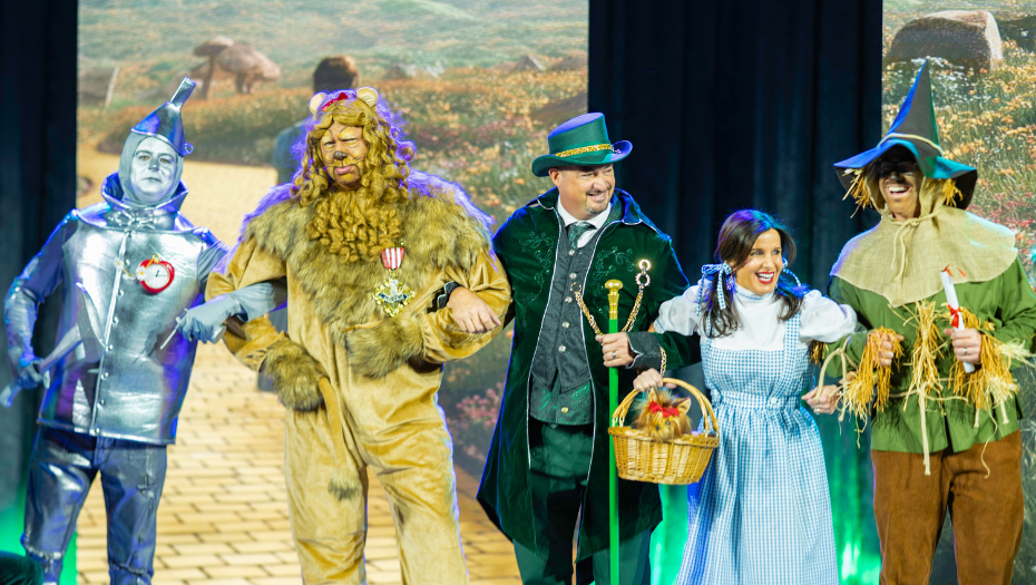 executives on stage during First Watch Leadership Conference