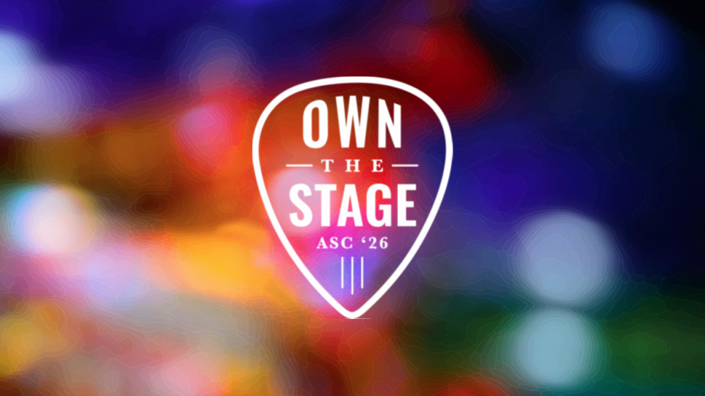 "Own the Stage" theme logo