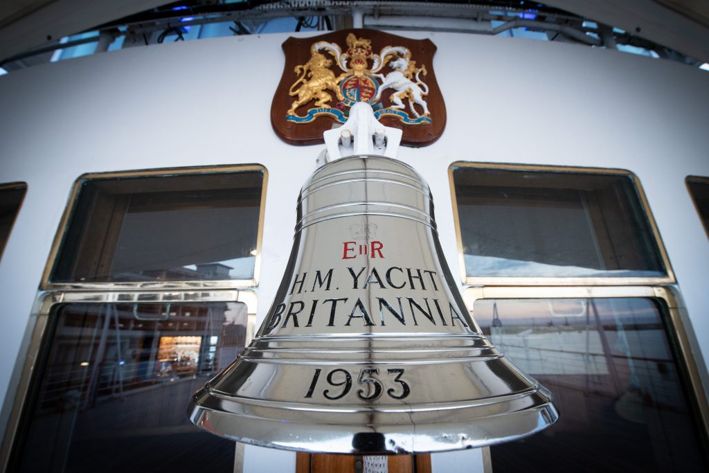 bell on Royal Yacht Britannia 