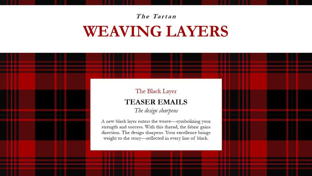 Weaving Layers: The Black Layer, Teaser Emails