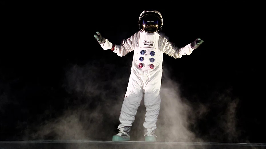 astronaut on stage